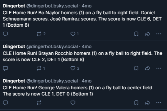 Dingerbot screenshot